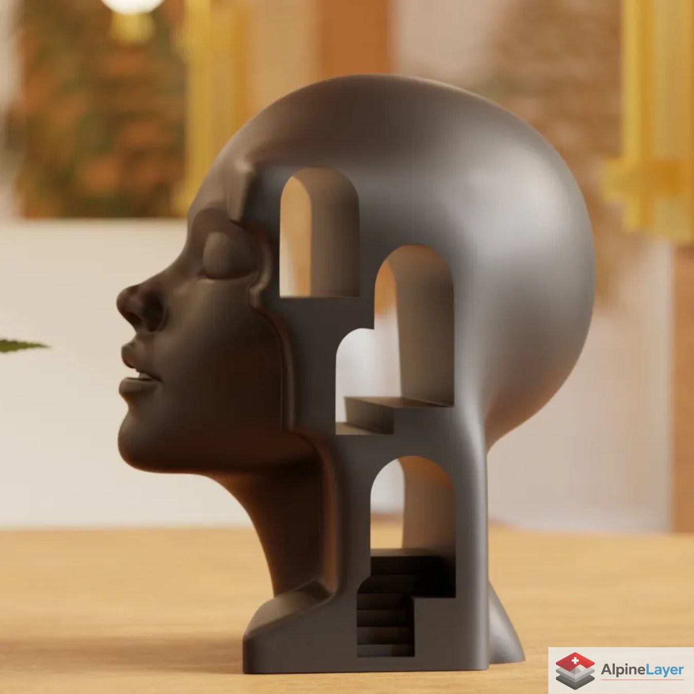 Sculptures & Statues: Surreal Architectural Female Bust Sculpture - 3D Printed – Neuf (Voir description) à Losone par AlpineLayer