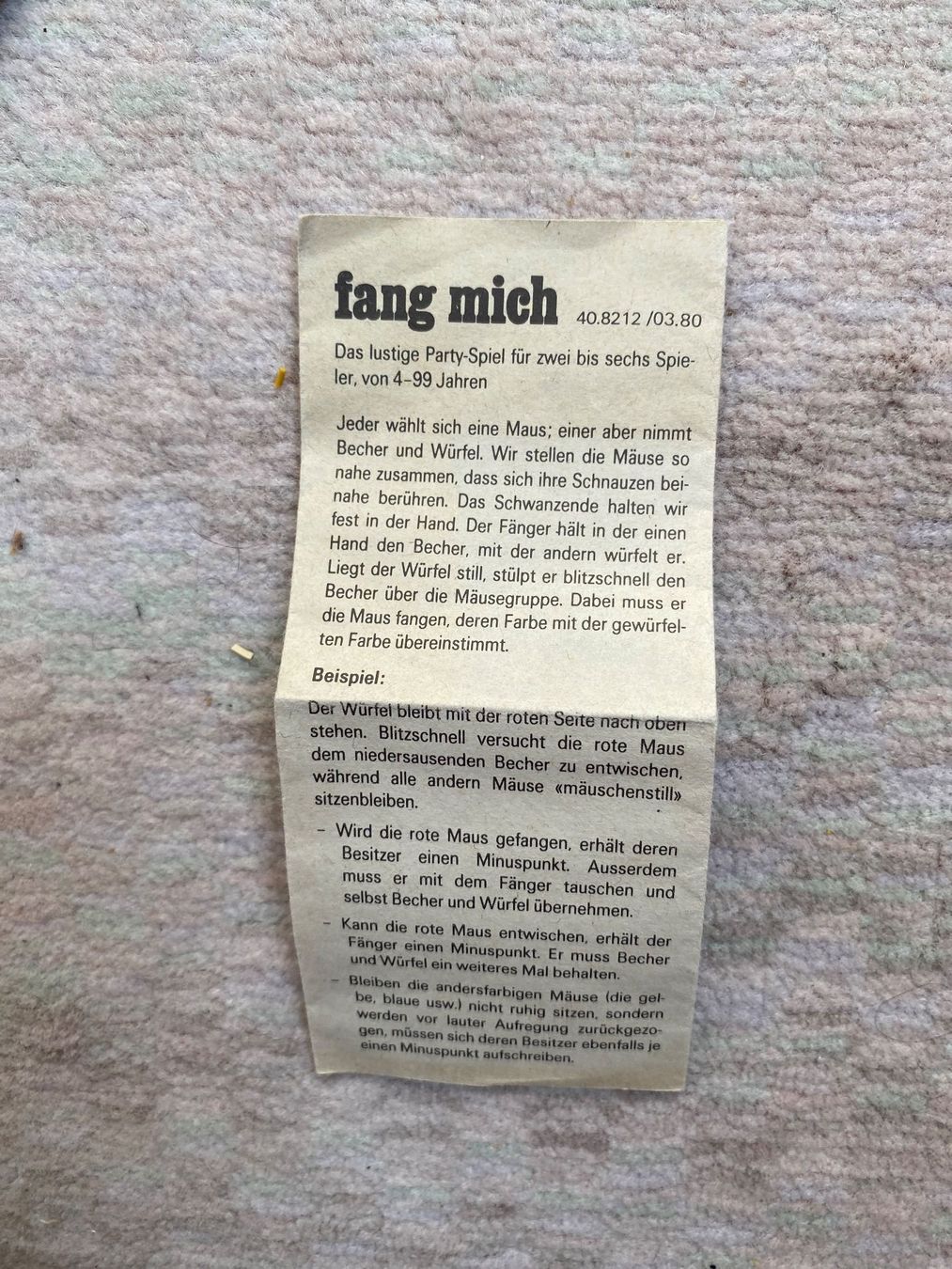 Spiele: Müslispiel: Fang die Maus – Gebraucht aus Sulzbach von mar_27 1