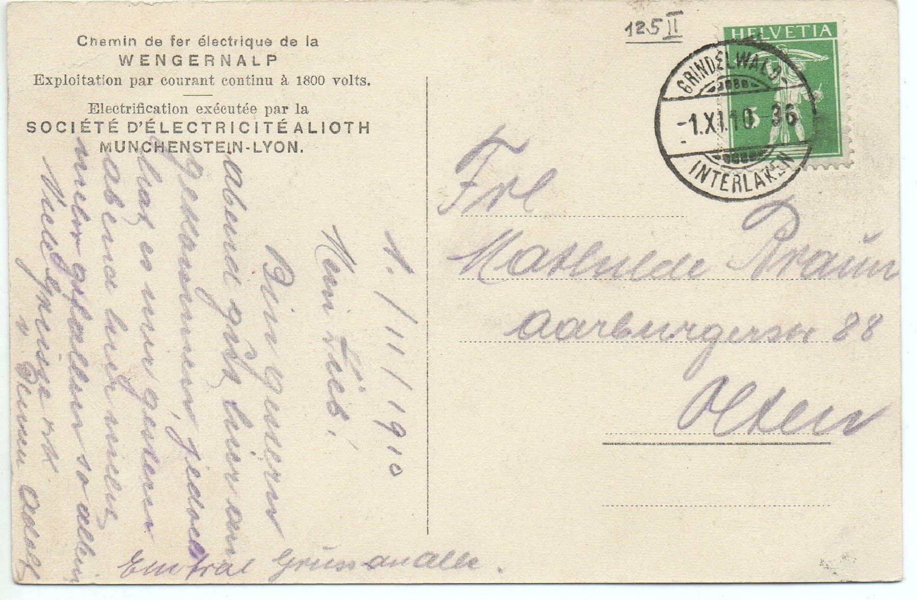 Cartes postales: GRINDELWALD Wengernalpbahn – D'occasion à Jona par philajona 1