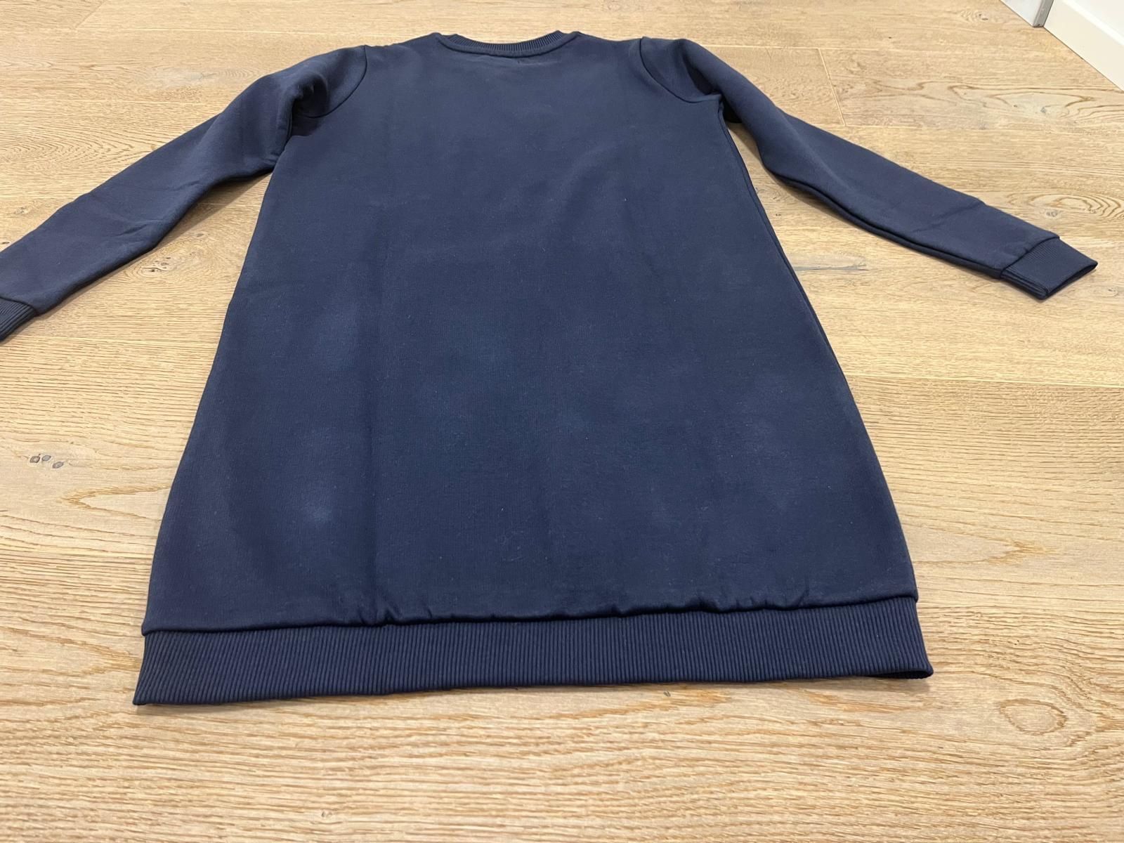 Vertbaudet Vestiti & Gonne: Mädchen Sweatkleid BASIC in Marineblau Vertbaudet Gr. 152 – Nuovo e nell'imballaggio originale da Esslingen venduto da Verkauf-2025 4