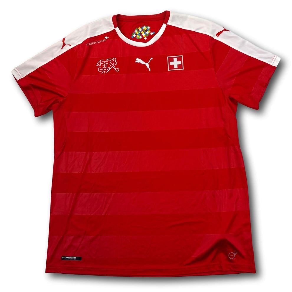 Canottiere & Pantaloni: Schweiz - 2016-17 - Heim - XL - Puma – Usato da Bolligen venduto da ToTheJerseyEquipment