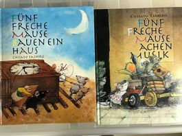5 freche Mäuse machen Musik+ 5 freche Mäuse bauen ein Haus