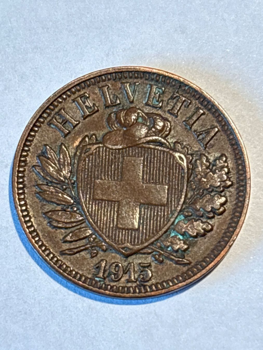 Tutti le monete: 2 Rappen Münze 1915 – Usato da Salvenach venduto da Haeseli59