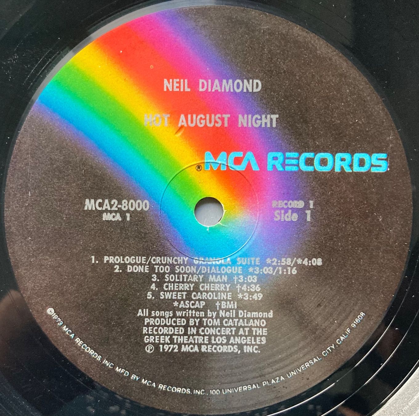 Dischi in vinile: NEIL DIAMOND - HOT AUGUST NIGHT – Usato da Poliez-Pittet venduto da Newtown-Records 4