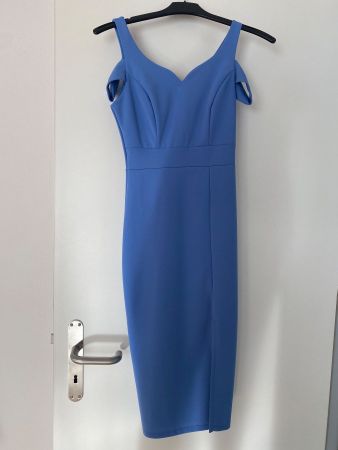Elegantes blaues Abendkleid