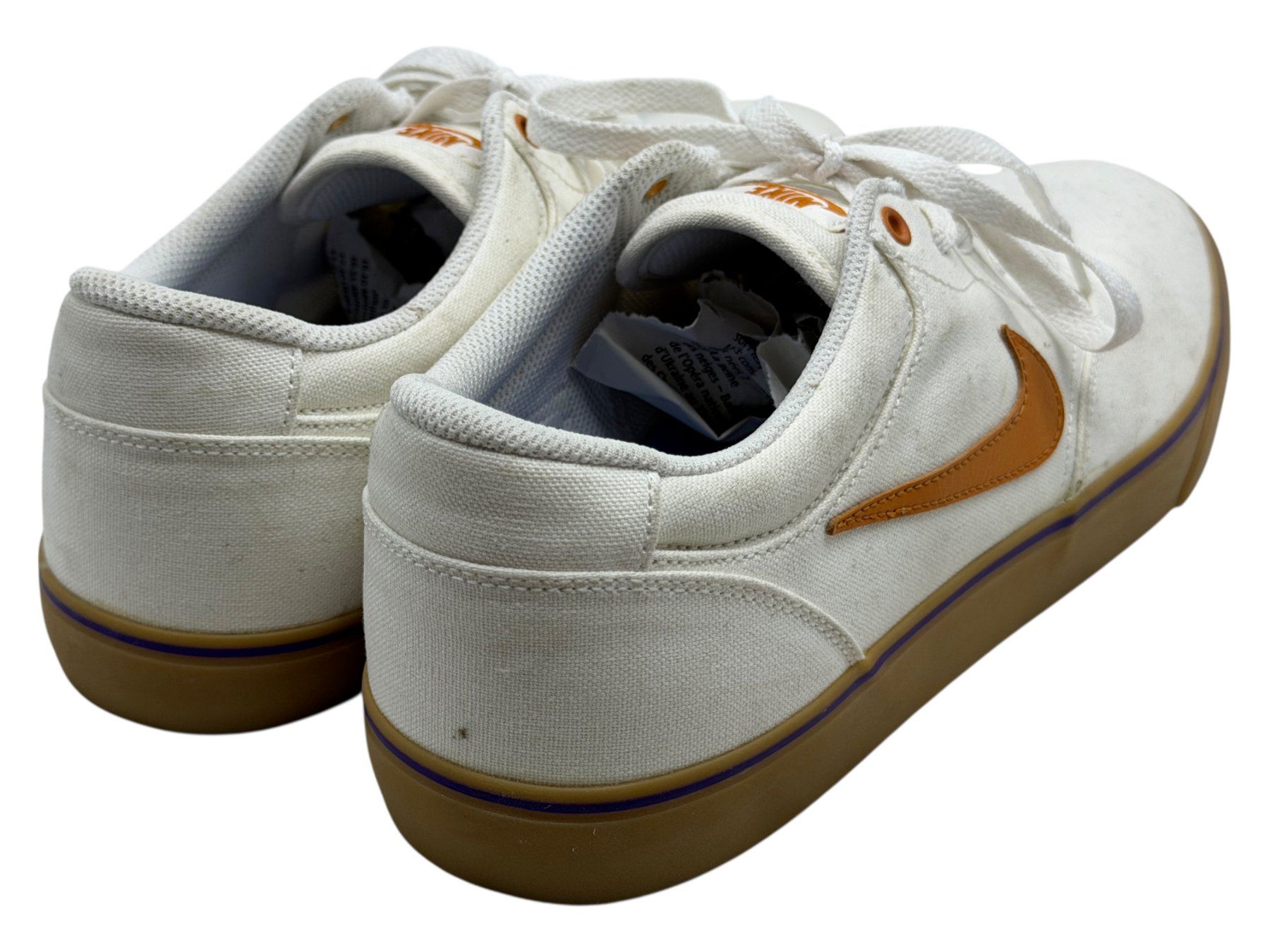 Nike Scarpe da uomo: Nike SB Chron 2 Canvas, Blanc/Marron, Pointure 47.5 – Usato da Morges venduto da vintix 6