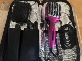 Babyliss Glättungsbürste, Haarbürste, Abteilclips,