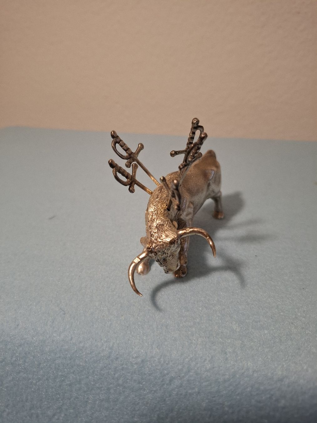 Statuette: Stier Metall versilbert – Usato da Zürich venduto da arm_9ffr 3