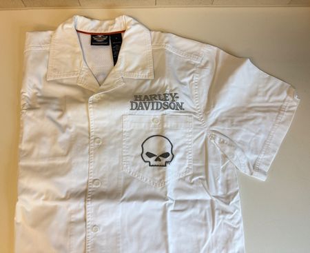 Harley-Bluse, Damen, kurzarm, Grösse M