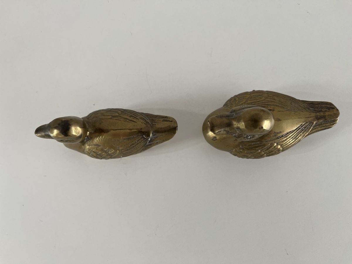 Statuette: 2Stk. Enten aus Messing  – Usato da Wetzikon ZH venduto da seli03 2
