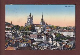 LAUSANNE - Partie avec la Cathédrale - 1931