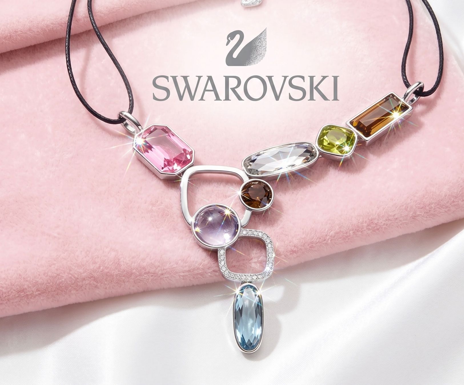 Swarovski Catenine: Swarovski Kette neu und original – Nuovo (secondo la descrizione) da Kirchleerau venduto da Piroska05