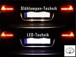 Kennzeichenbeleuchtung LED Toyota/Lexus