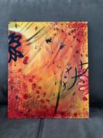 Abstraktes Acrylbild Herbstfarben Unikat