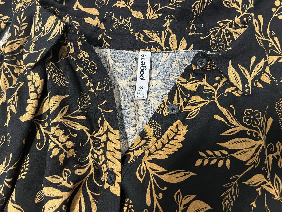 Vestiti: Blusenkleid schwarz-braun 36 neu – Nuovo (secondo la descrizione) da Birrwil venduto da vanyboo 5