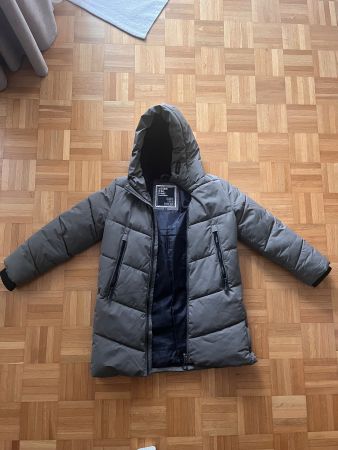 Wintermantel, Grau, Grösse 134, Top Zustand