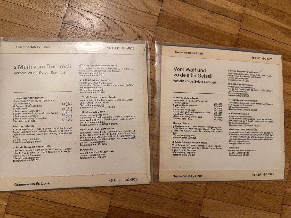 Vinyles: 7 Märchen Schlierenerkinder oder Sylvia Sempert – D'occasion à Zürich par marusapulmi 5
