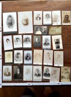 27 antike Kartonfotos auch schon über 140 Jahre alt