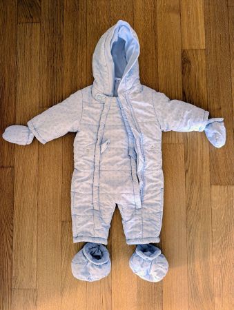 Baby Schneeanzug Mon Coeur hellblau Grösse 68