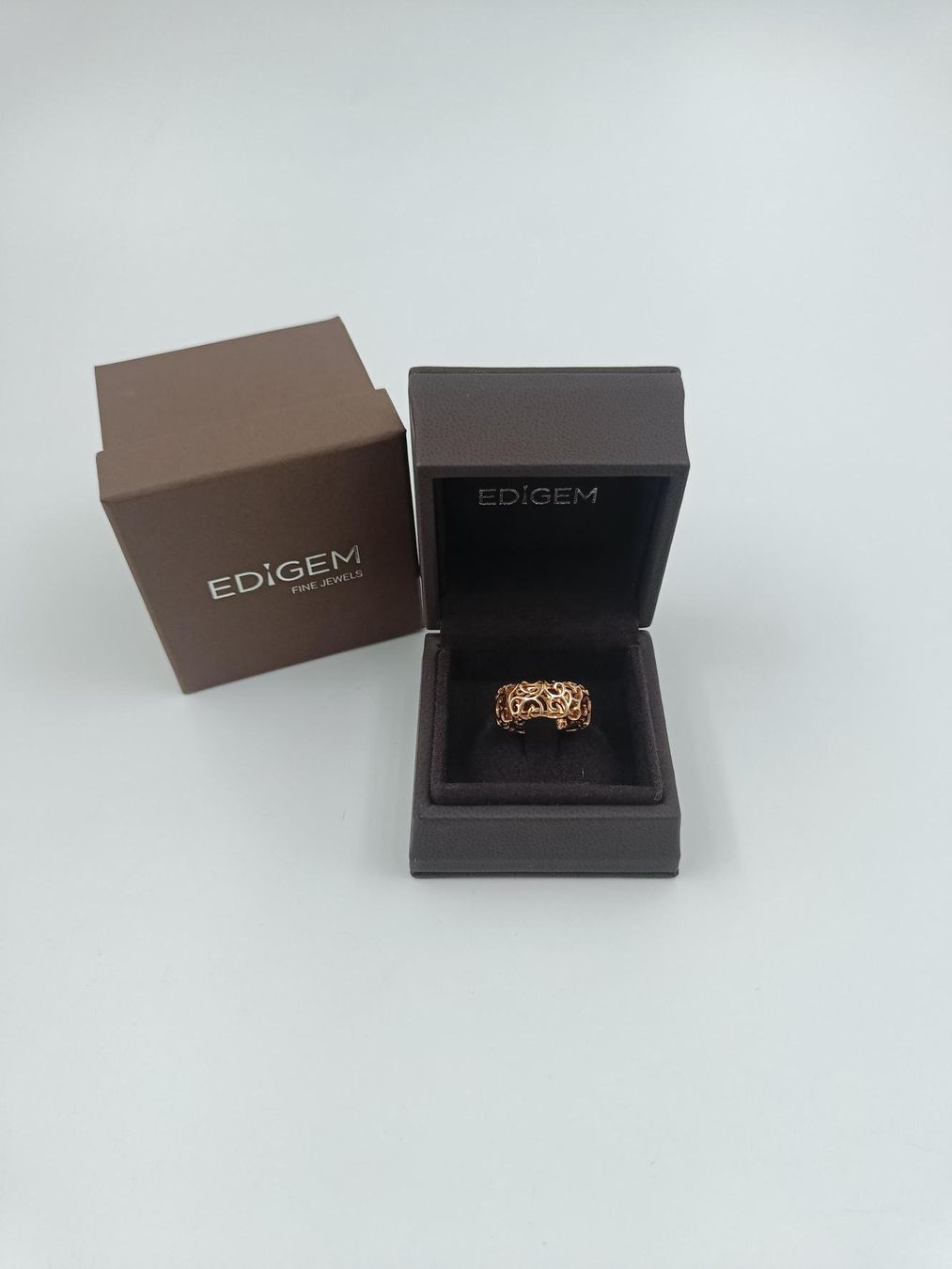Bucherer Ringe: BUCHERER VERSPIELTER ROTGOLDRING – Gebraucht aus Luzern von EdiGem 1