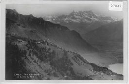 Caux - Vue generale et Dents du Midi