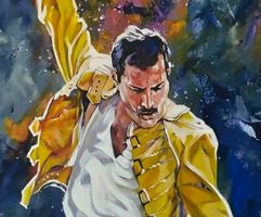 Freddie Mercury - Queen - schönes Blechschild