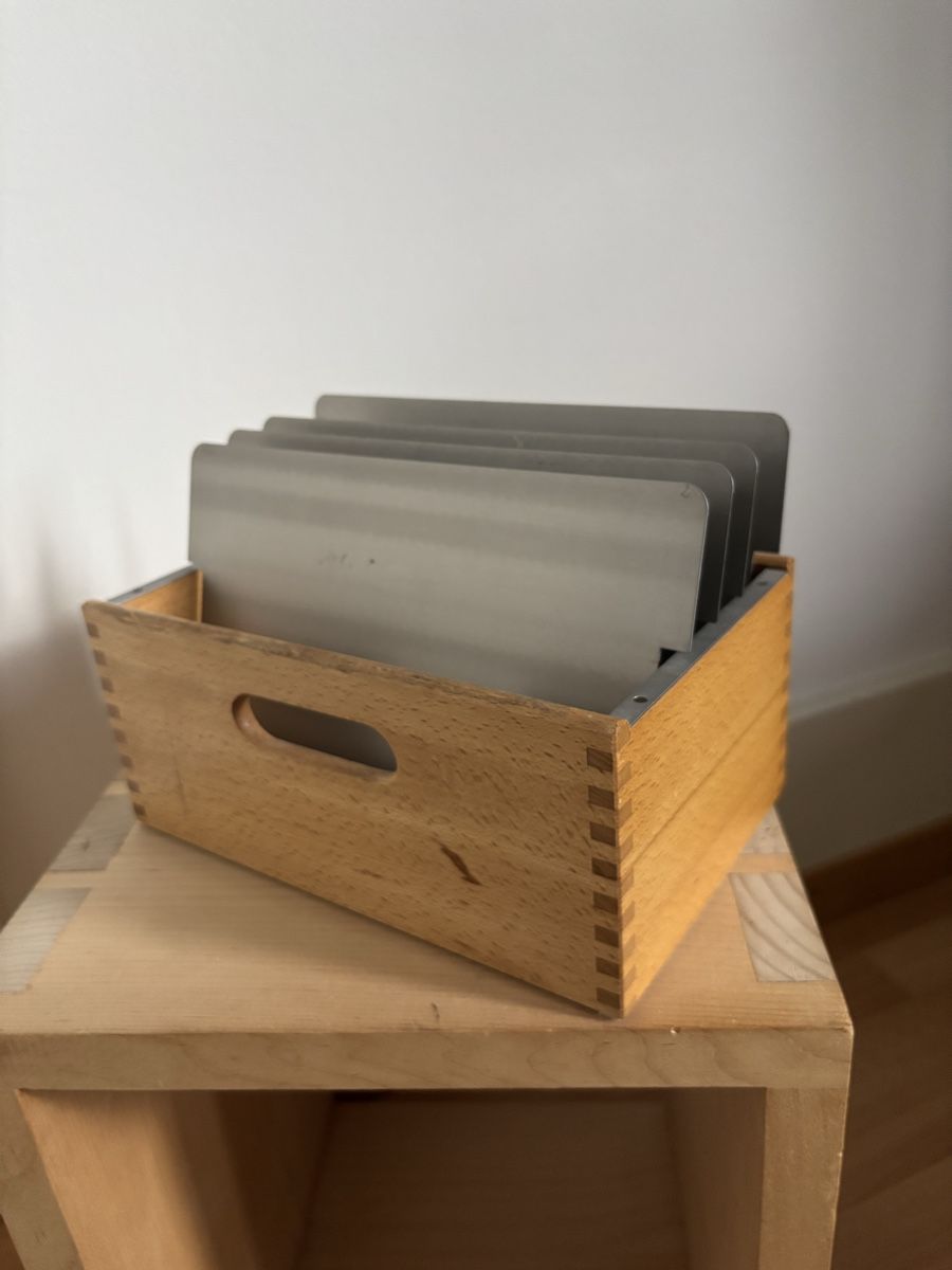 Barattoli: Vintage Ablage/Registerbox aus Holz – Usato da Bern venduto da wisemagpie 4