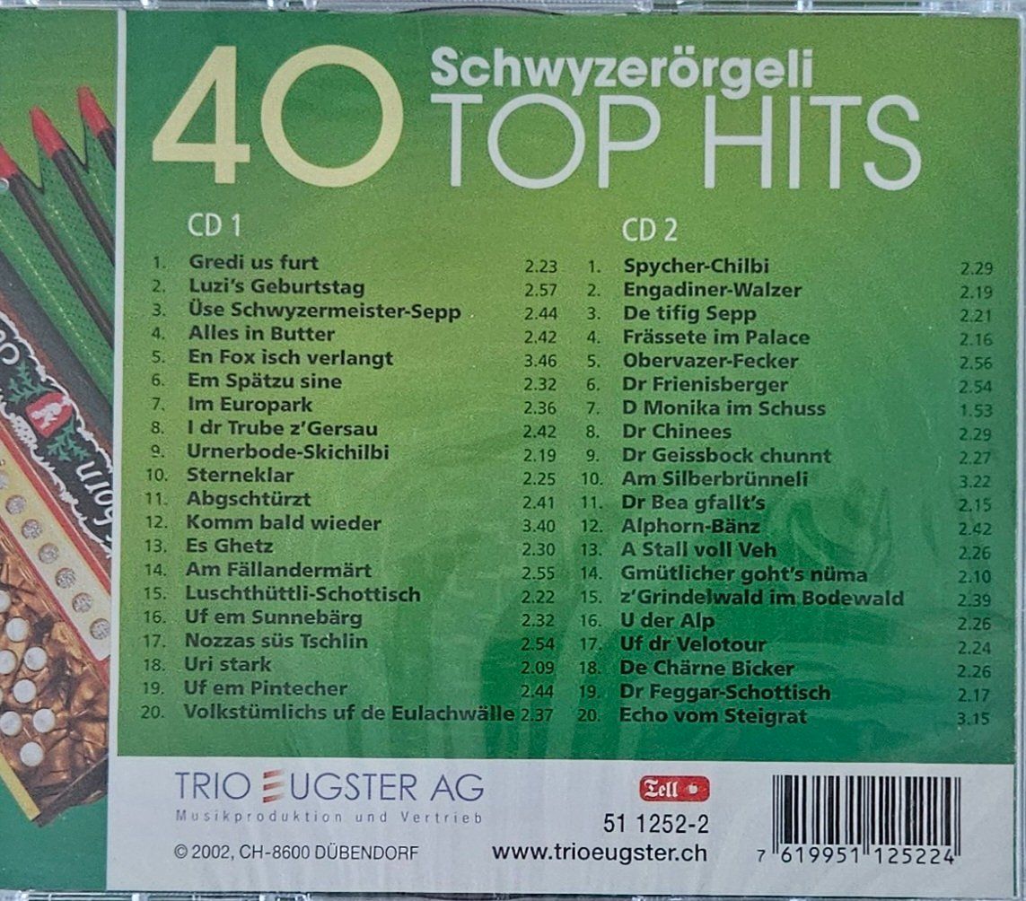 CD: CD - Schwyzerörgeli TOP HITS - NEU & OVP! – Nuovo e nell'imballaggio originale da Baar venduto da Bigs1 1