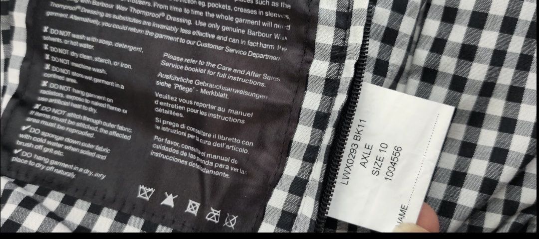 Barbour Giacche: Barbour AXLE Wachs Jacke 36 – Usato da Zumikon venduto da alexandraR24 4