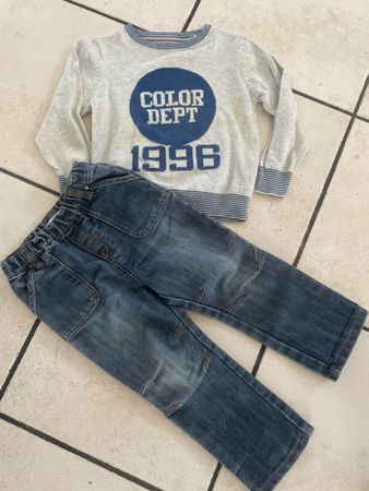 Obaibi Set, Pullover und Jeans, Grösse 86, Top Zustand!