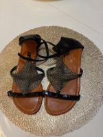 Sandali neri con strass da donna, 39 usati