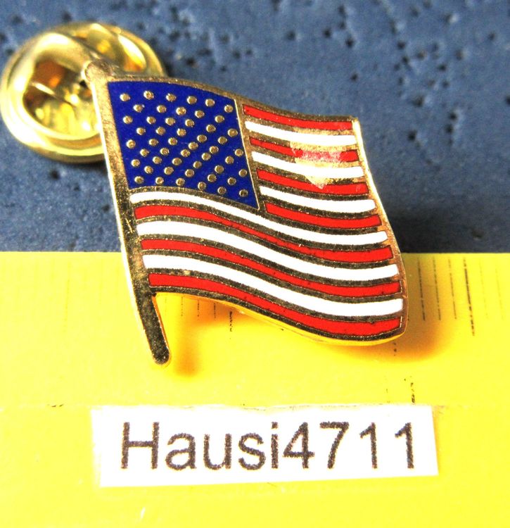 USA FLAGGE PIN ENAMEL GOLDIG WIE MR.PRESIDENT | Kaufen auf Ricardo