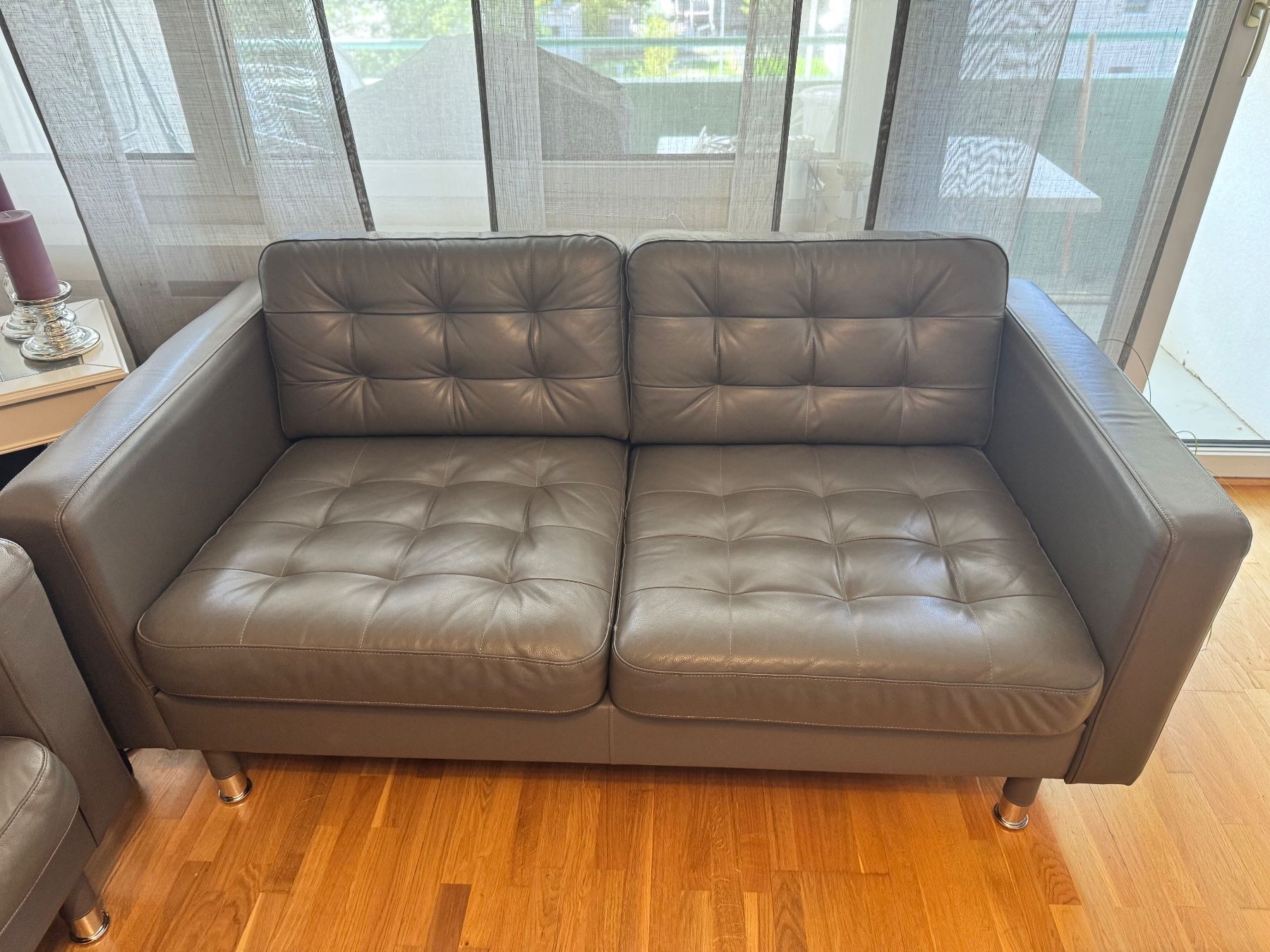 Ikea Divani: Sofa IKEA LANDSKRONA 2er-Sofa, dunkel grau/Metall – Usato da Horw venduto da joa_9rly