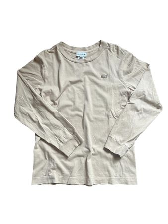 T-shirt Lacoste beige taille S Classic Fit homme