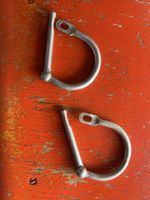 Schäkel Set 2 Stück Metall silberfarben guter Zustand