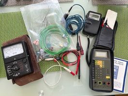 Posten alte  Messgeräte Multimeter Thermometer für Tüftler