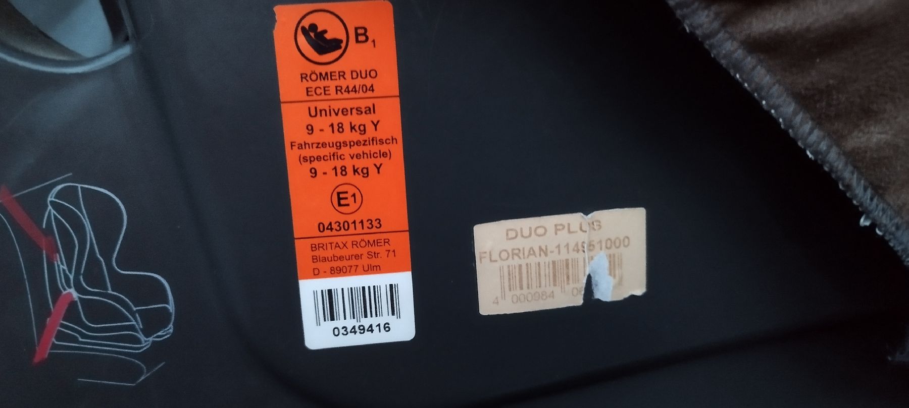 Britax Römer Sièges auto: Kindersitz Römer Duo Plus gebraucht 9-18kg – D'occasion à Wilen b. Wollerau par unp_r7qz 5