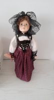 Porzellanpuppe in Tracht - Sammlerstück!