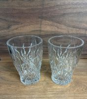 Kristallvasen / Blumenhalter 2er Set Vintage Kristallgläser