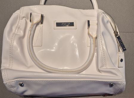 Versace Parfums Handtasche -Schicke weisse Lack-Handtasche