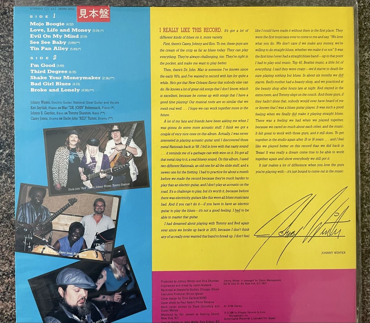 Dischi in vinile: Johnny Winter - 3rd Degree - Promo Vinyl LP – Usato da Olten venduto da Bluespapst 1