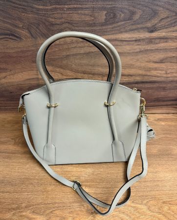 Handtasche Leder Grau Damen guter Zustand