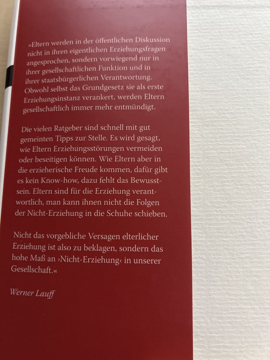 Bücher: Werner Lauff "Das Elterndiplom" oder Erziehung verstehen – Gebraucht aus Aarau von R-O-G-E-R 1