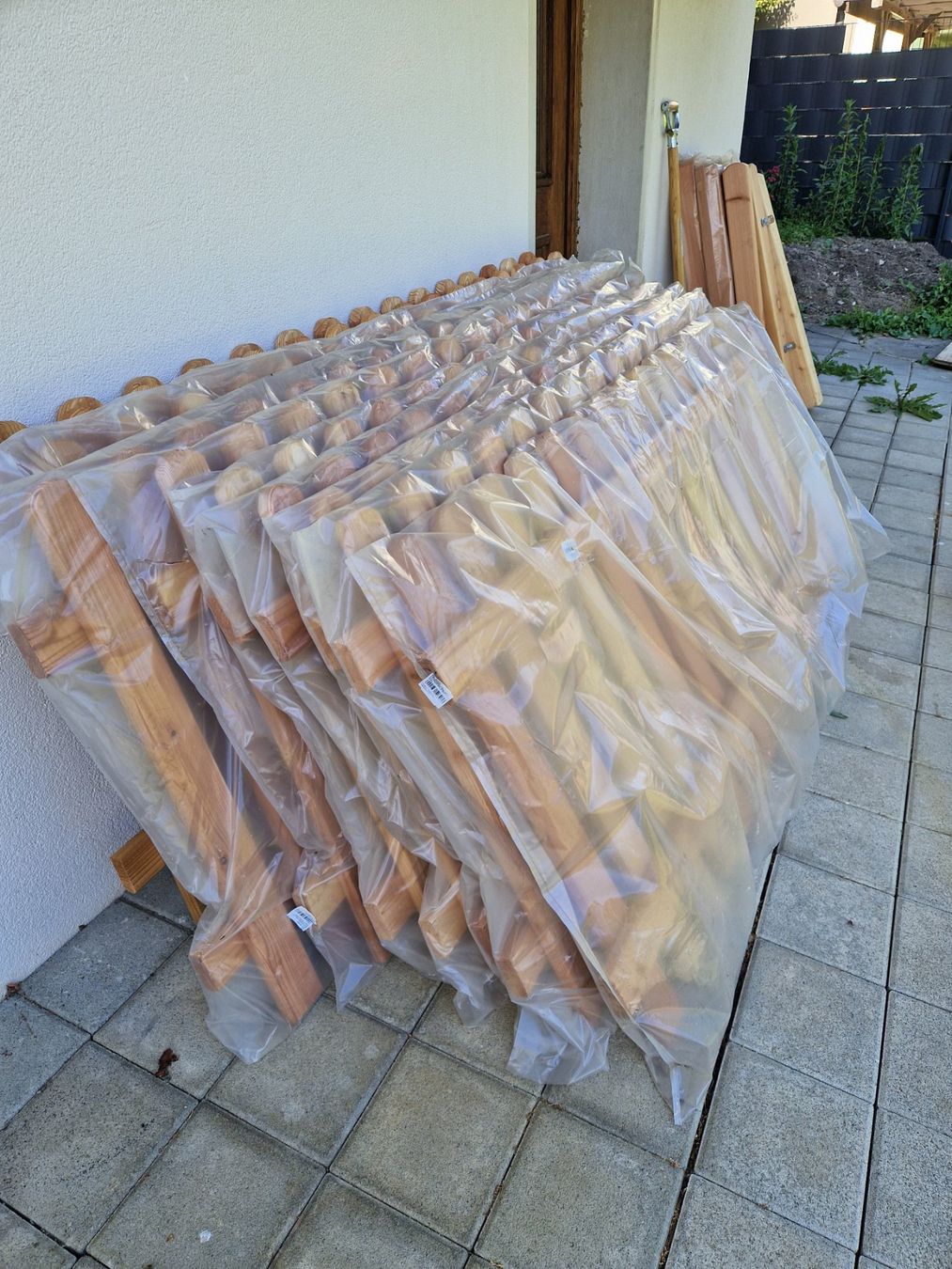 Fendivista: Gartenzaun aus massiver Lärche, Neu – Nuovo e nell'imballaggio originale da Laupersdorf venduto da Dario_5253 3