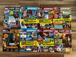 8 Zeitschriften Welt der Wunder aus verschiedenen Jahren