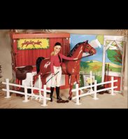 Vintage Barbie mit Pferd und Koffer