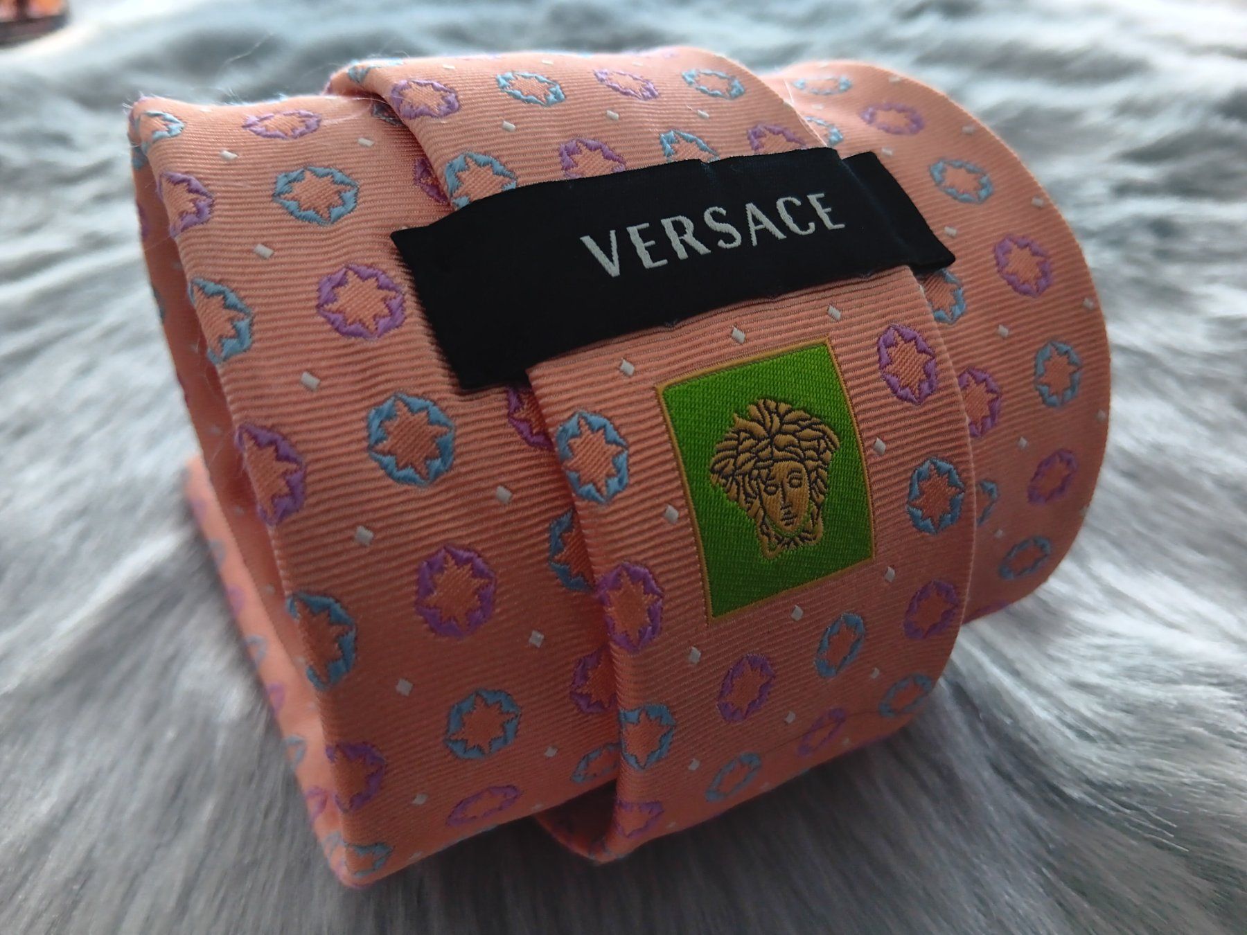 Versace Krawatten: VERSACE Cravate en soie / Seiden Krawatte – Gebraucht aus Cossonay-ville von Super-Price-Quality 3