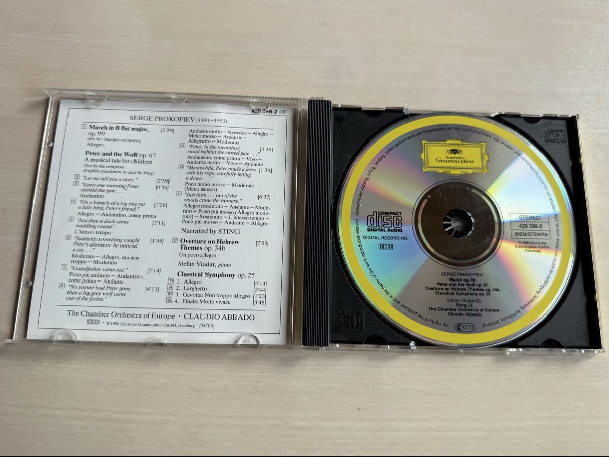 CD: Prokofiev: Peter und der Wolf, CD mit Sting – Usato da Oberried Brienz venduto da Chyara 2