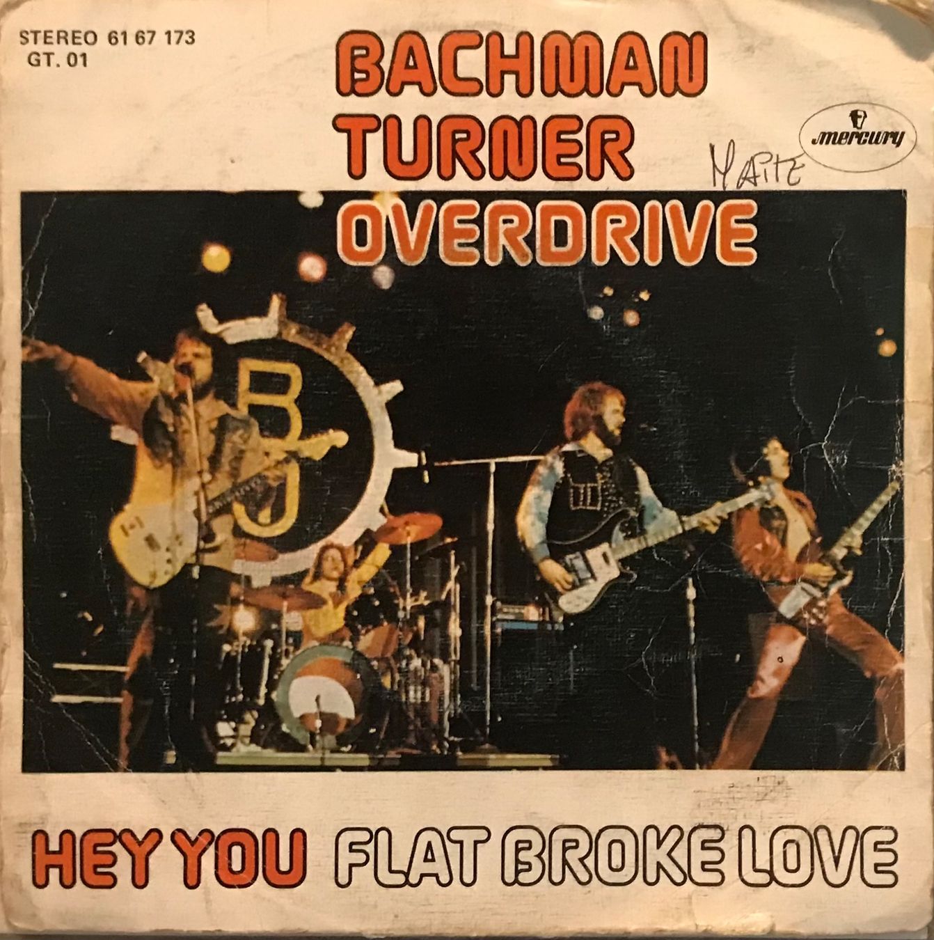 Vinyles: BACHMAN TURNER OVERDRIVE - HEY YOU – D'occasion à Bussigny par vinyl-pas-cher