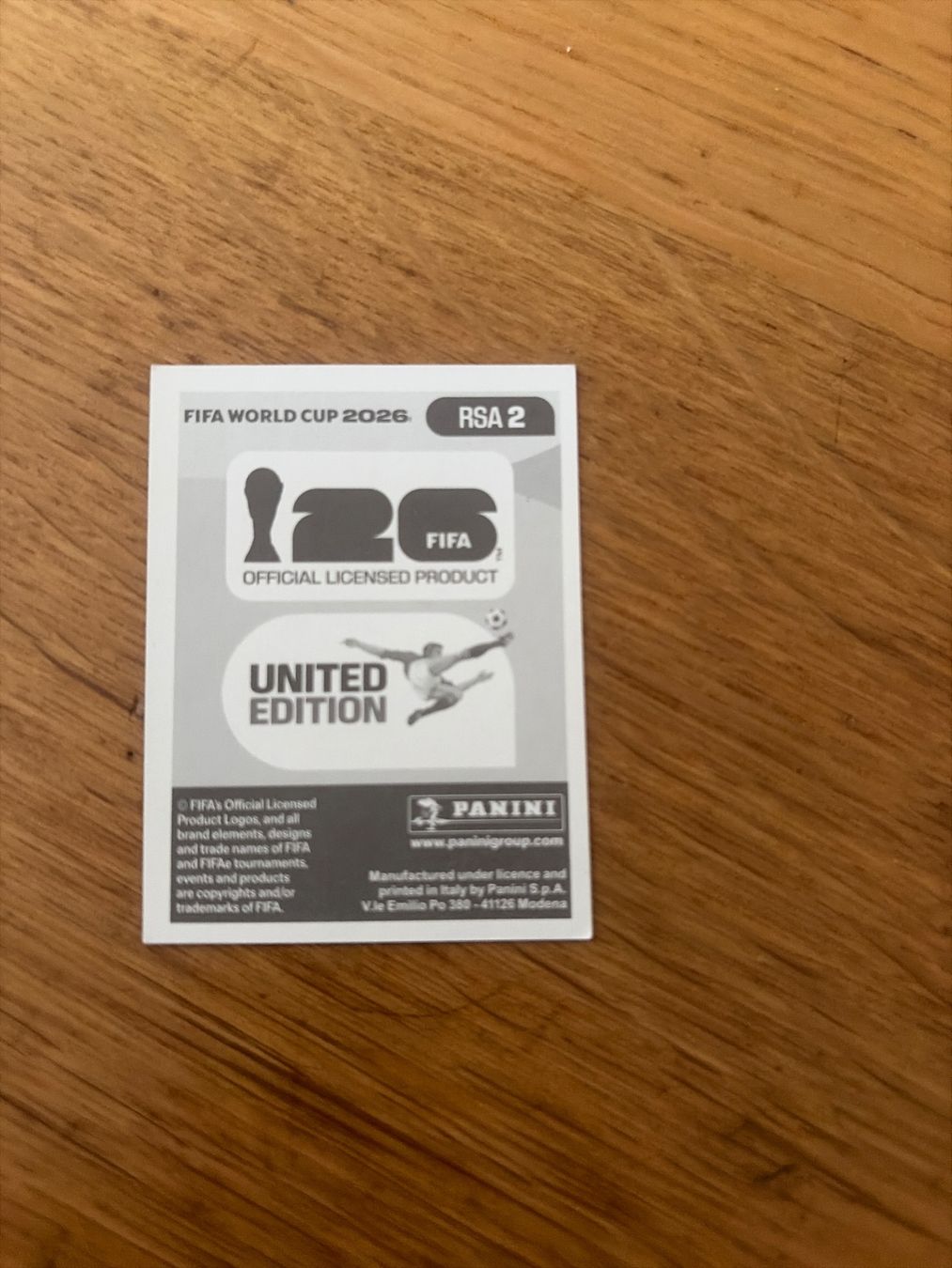 Panini Carte collezionabili: PANINI FIFA WORLD CUP 2026 - RSA 2 – Usato da Orbe venduto da heglau 1